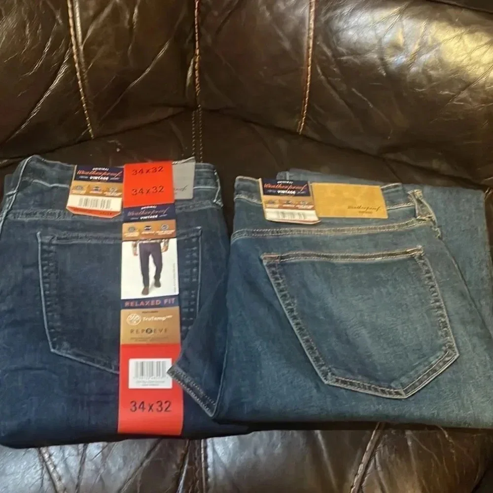 Weatherproof Vintage Men's Stretch Relaxed Fit Regular Jeans